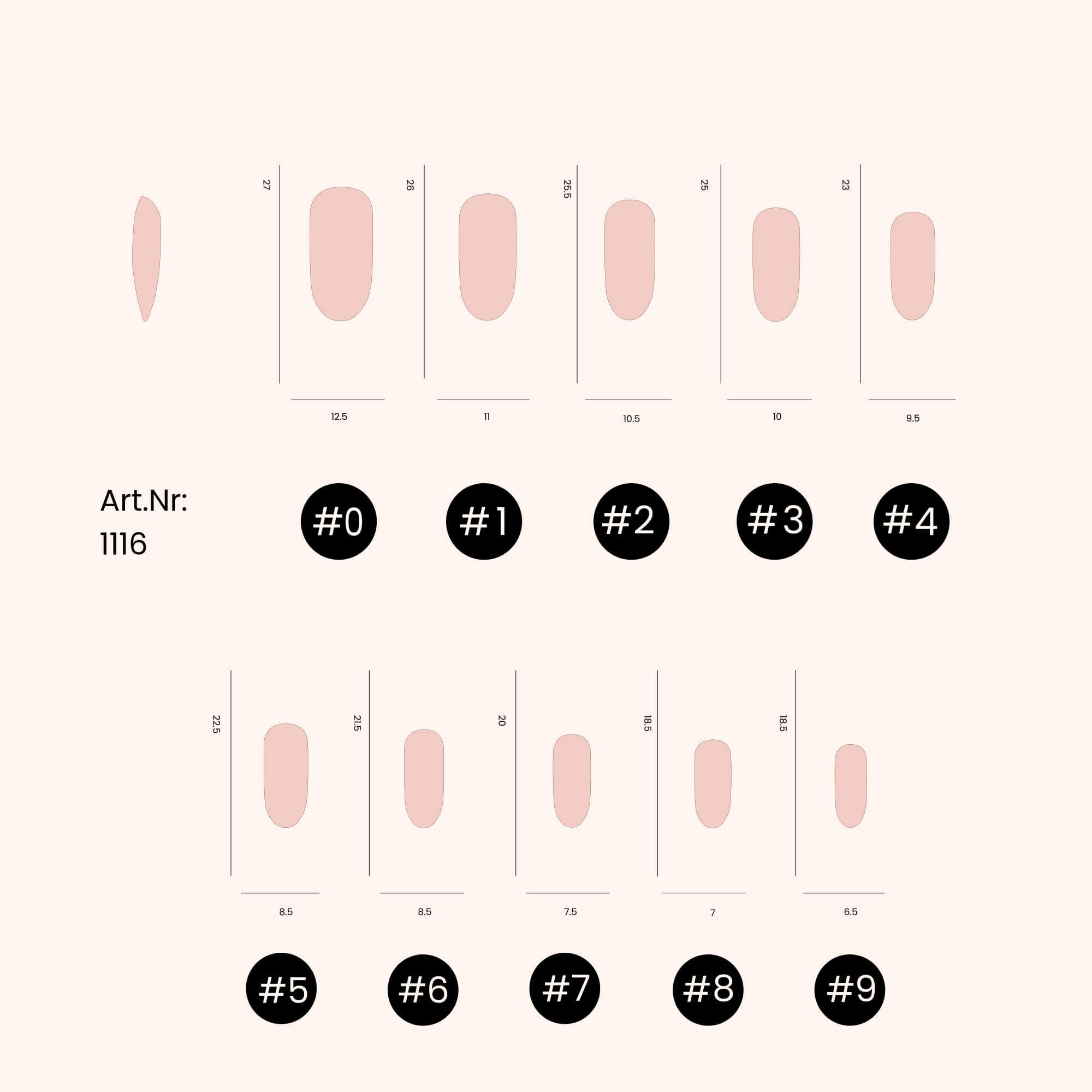 Soft Gel Nail Tips Round Shape (pose américaine) 500 en coffret