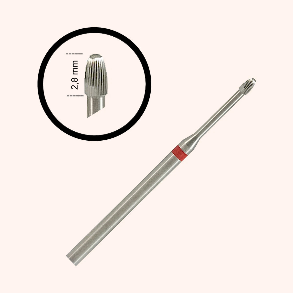 Embout Premium Piriforme pour cuticule / Fin