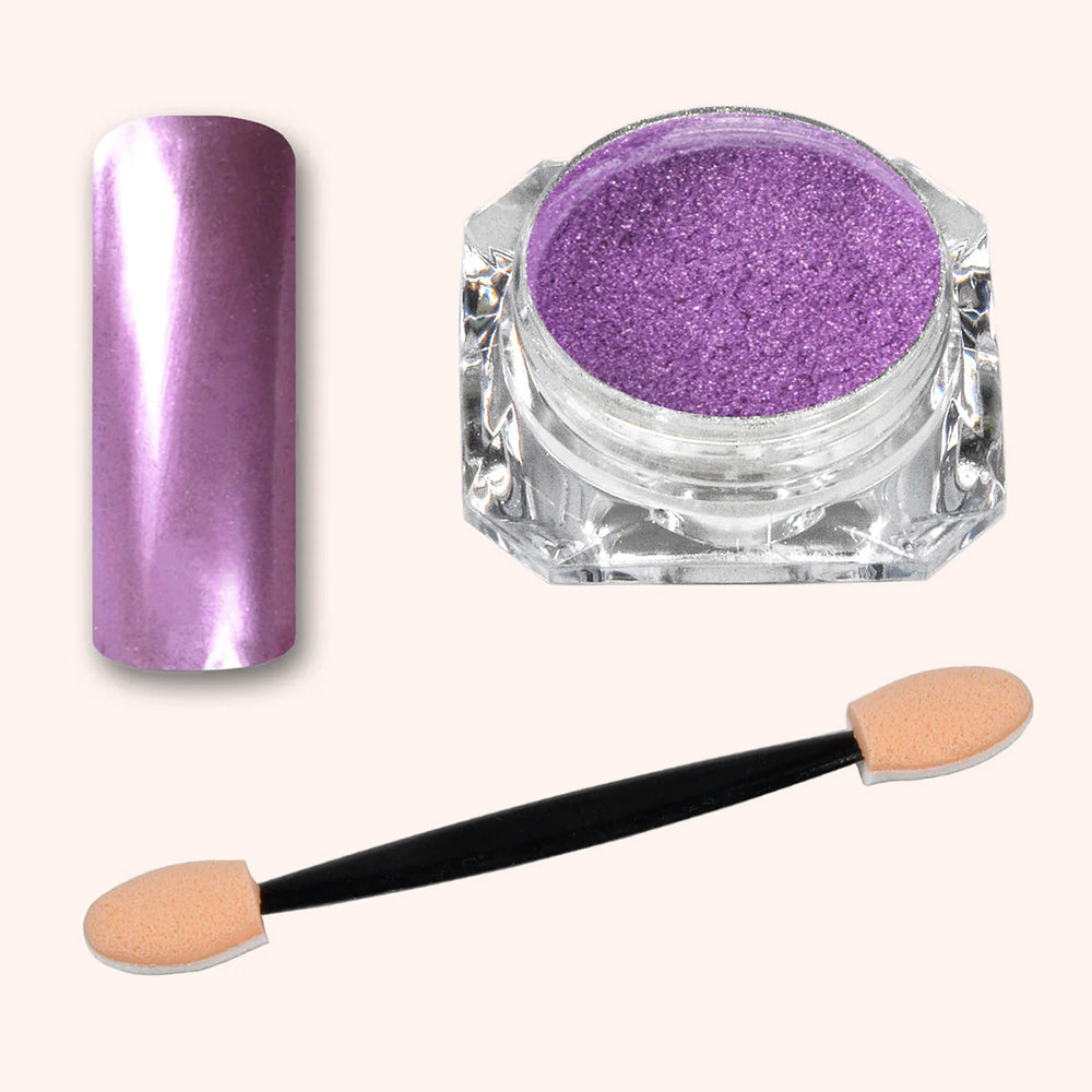 Miroir Chrome Poudre Aubergine Reflection