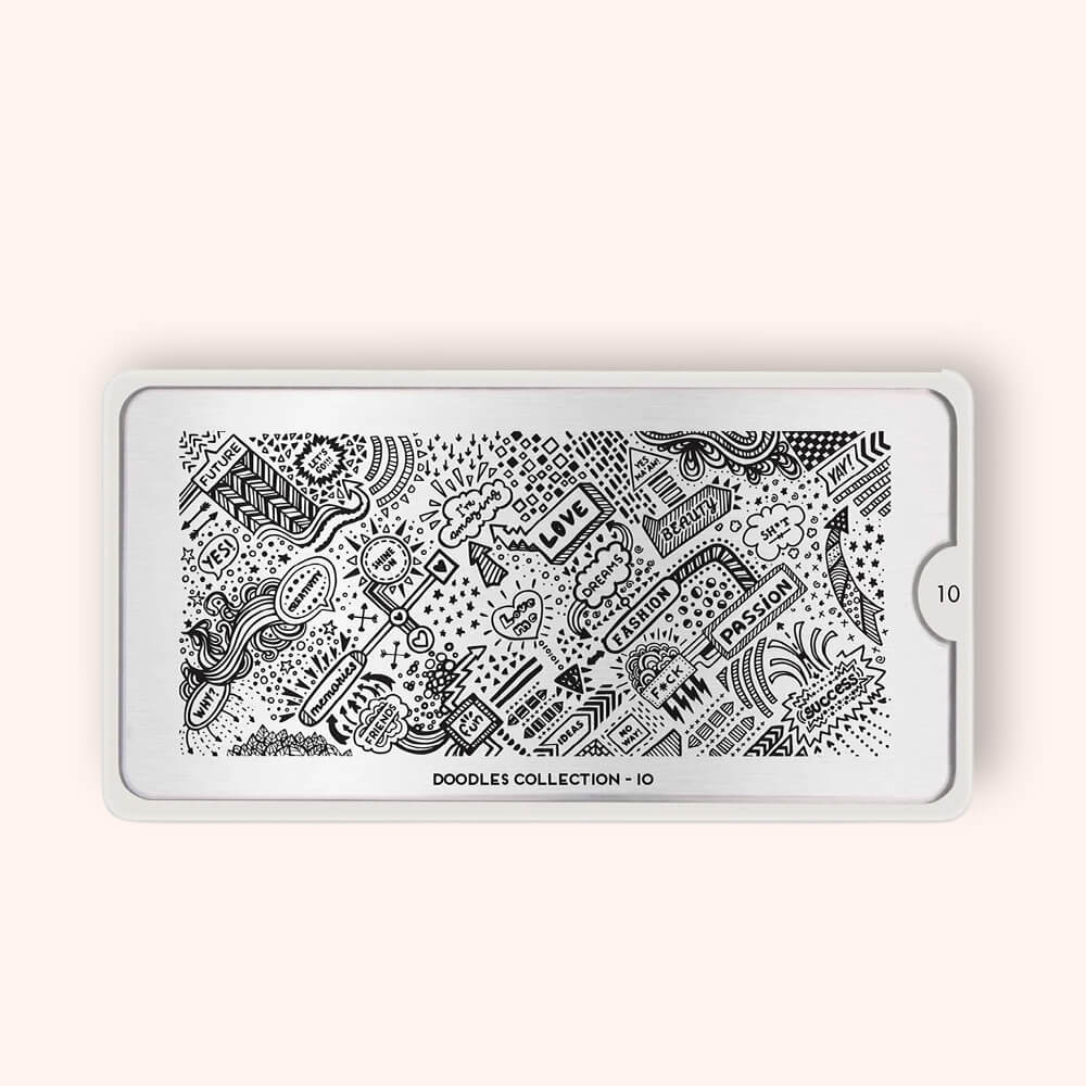Plaque Stamping Doodles 10 - MoYou London