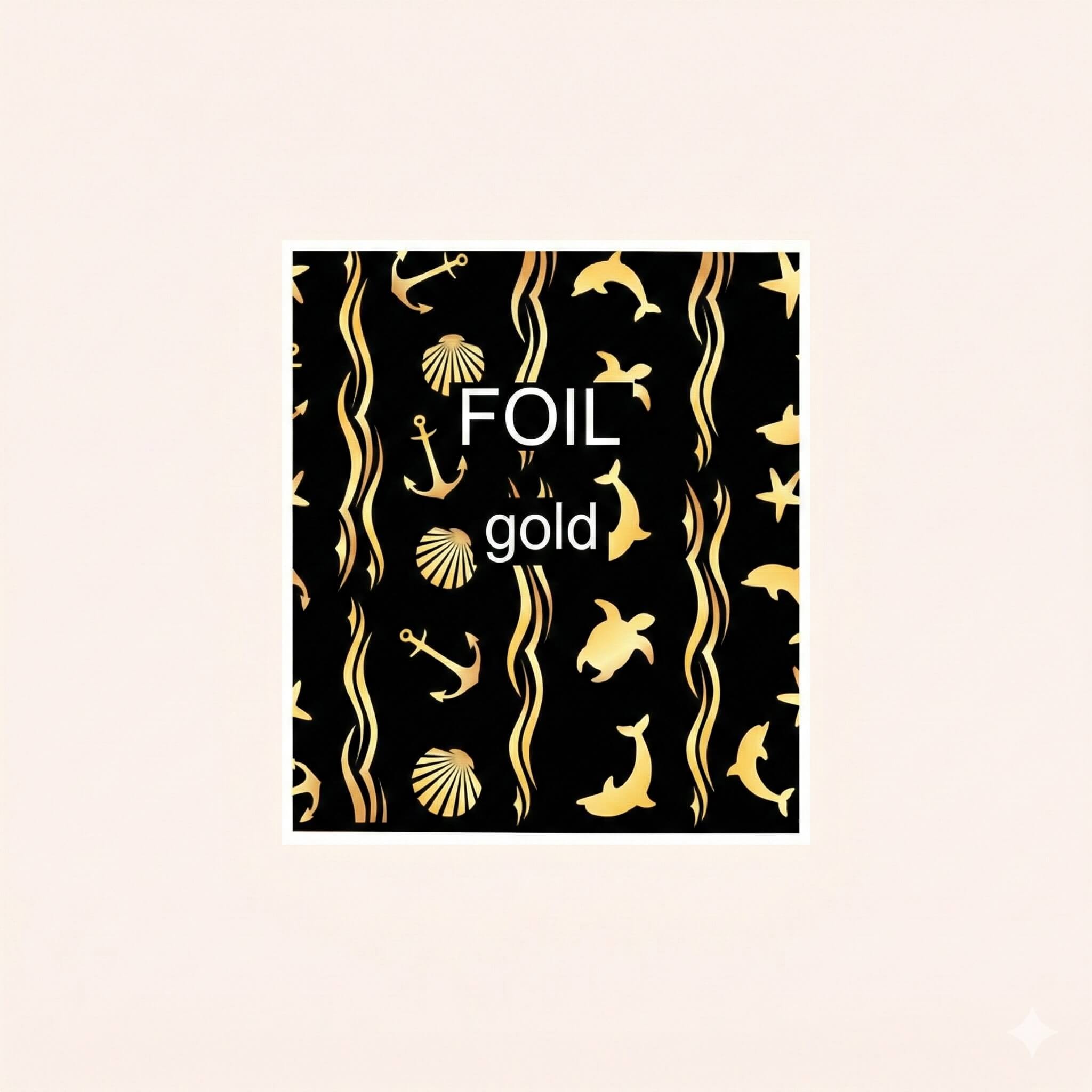 Water Decal F059 gold