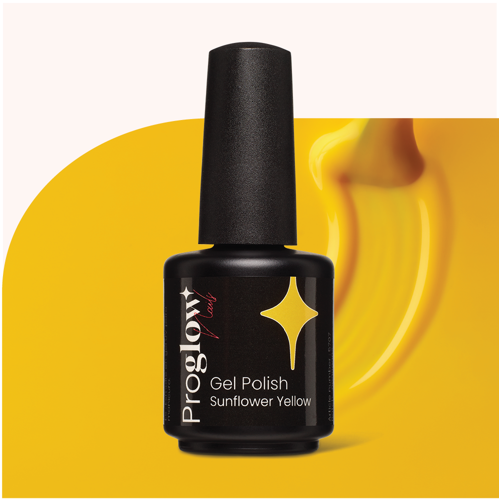 Gel Polish jaune estival, couleur tendance pour l’été
