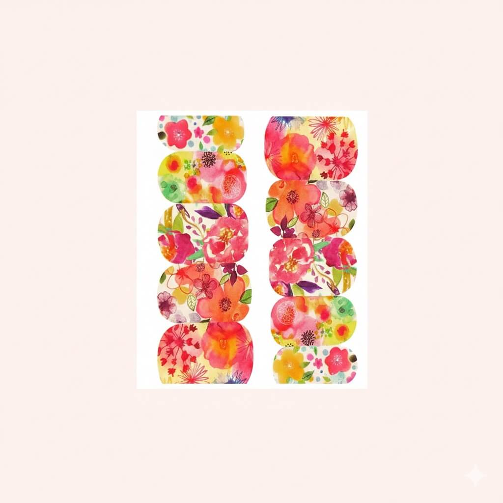 Water Decal Flowers 1