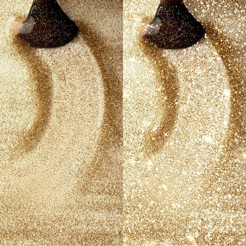 Gel Polish VSP Flashing Gold Top Coat - No Wipe