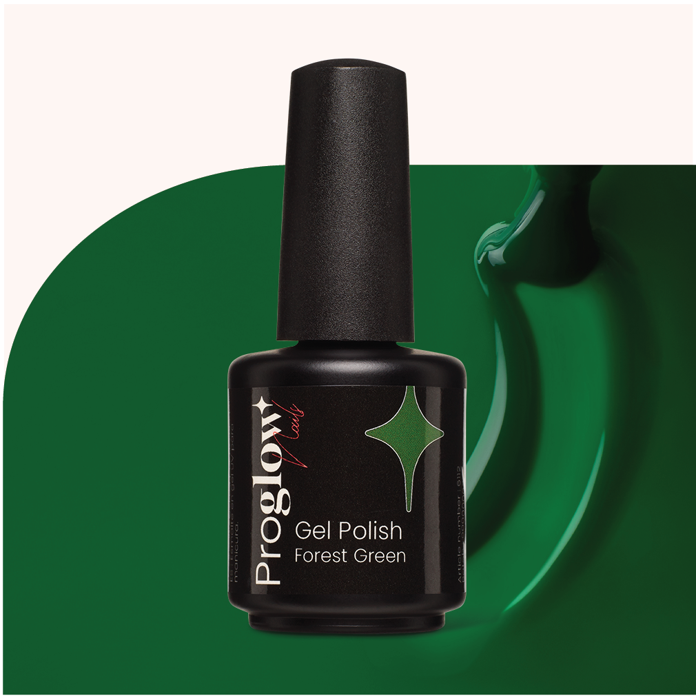 Vernis semi permanent de couleur vert forêt