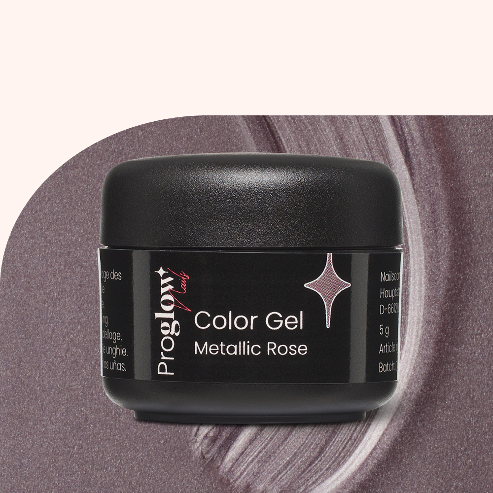 Color Gel Metallic Rose