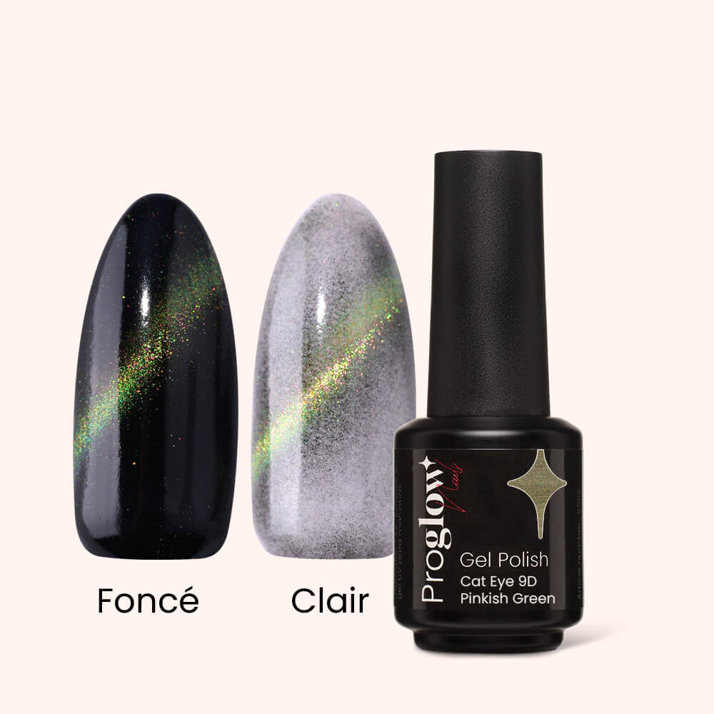 Gel Polish Cat Eye 9D Pinkish Green