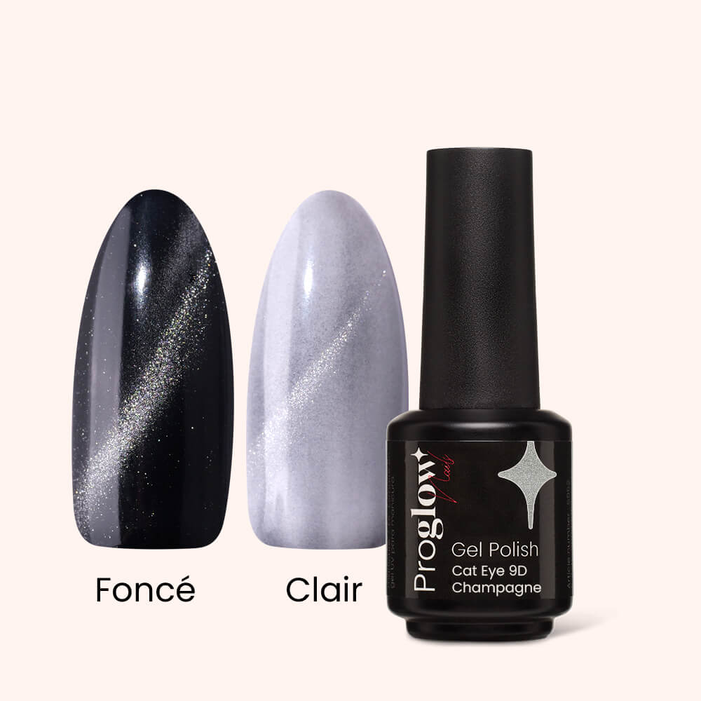 Gel Polish Cat Eye 9D Champagne