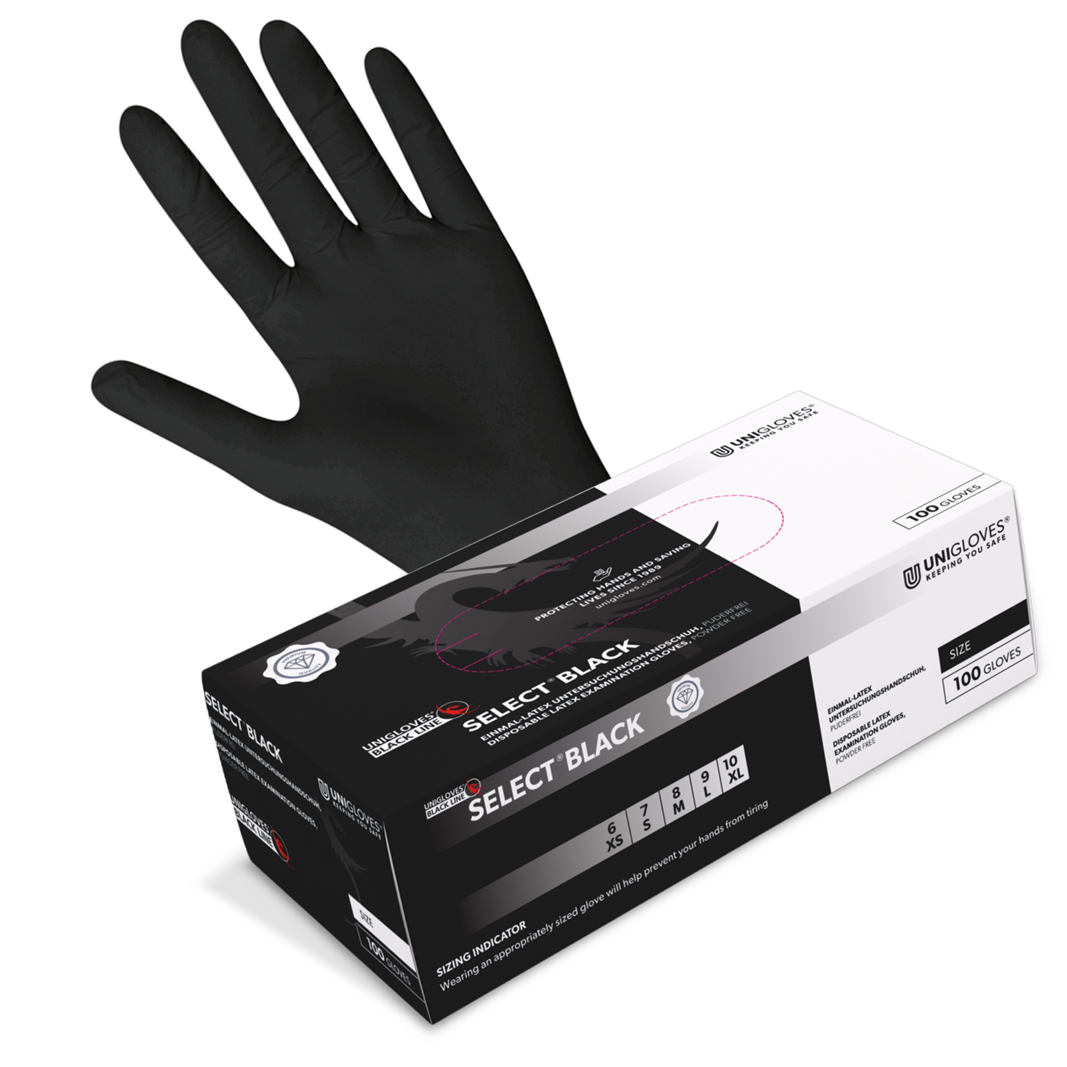 Gants Premium Black 100 pièces