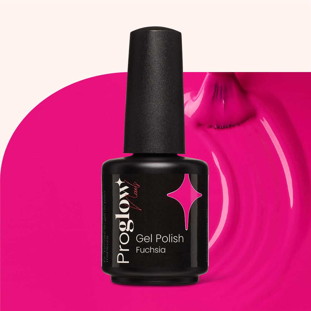 Gel Polish Fuchsia, couleur vive pour manucure éclatante