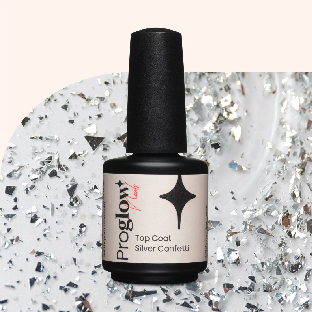 Top Coat VSP Silver Confetti