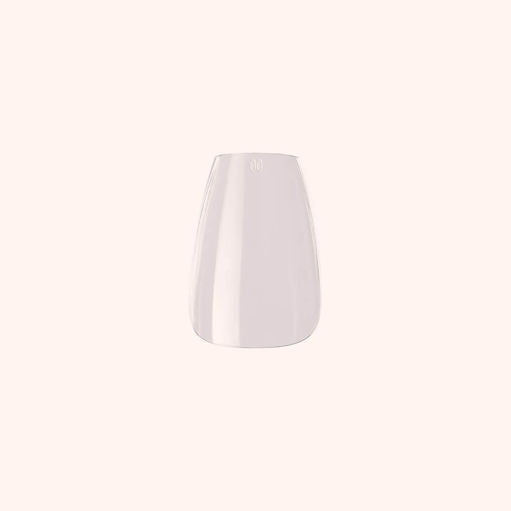 Soft Gel Nail Tips C-Curve Short Coffin 600