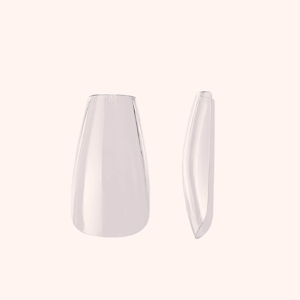 Soft Gel Nail Tips C-Curve Medium Coffin 600