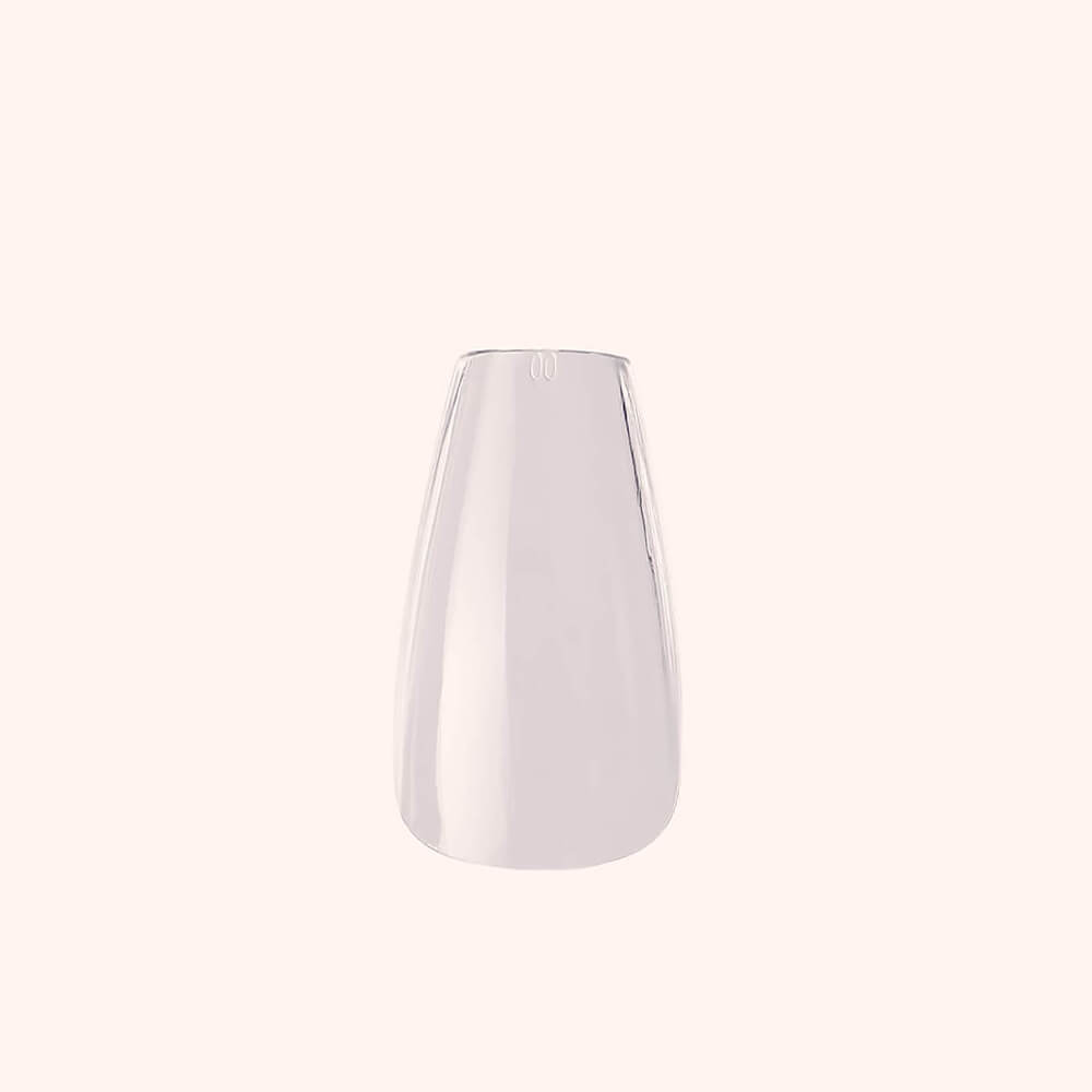 Soft Gel Nail Tips C-Curve Medium Coffin 600