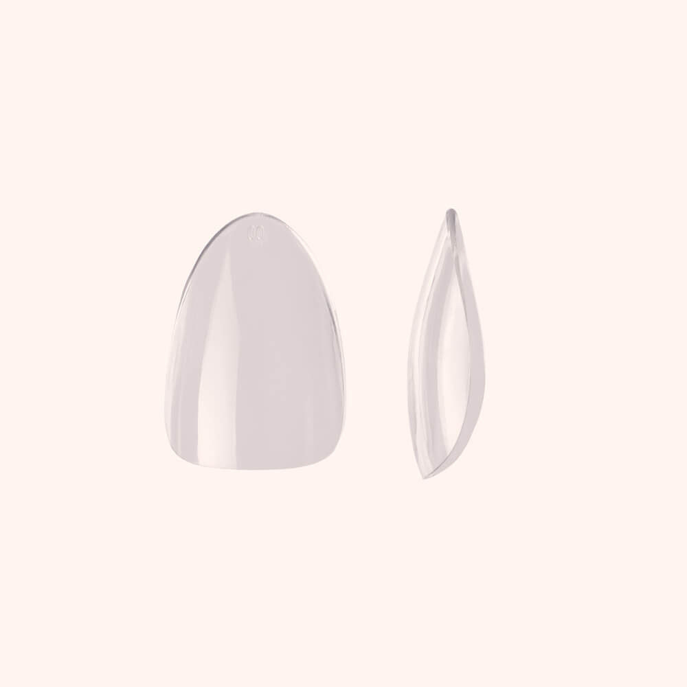 Soft Gel Nail Tips C-Curve Short Almond 600
