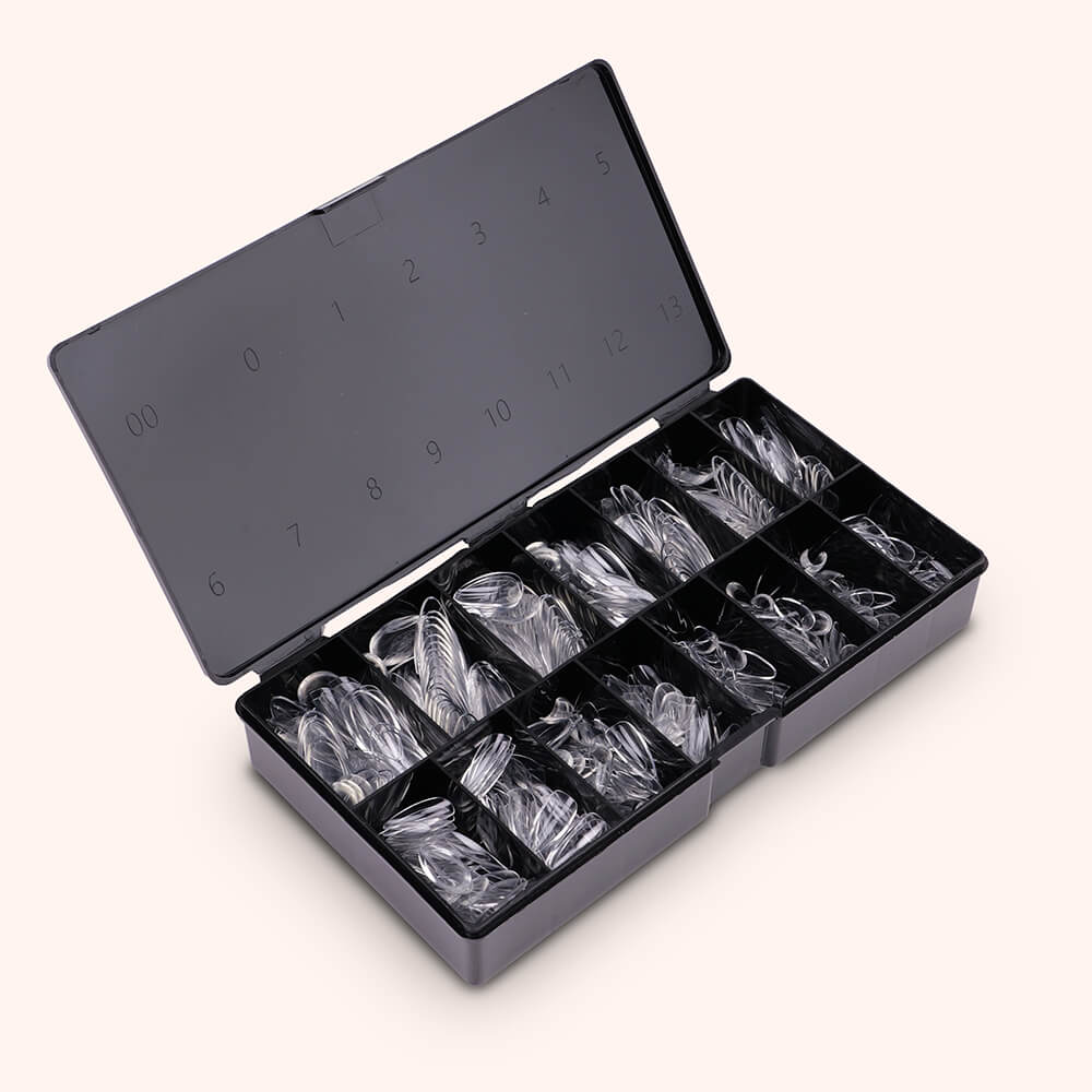 Soft Gel Nail Tips C-Curve Medium Almond 600
