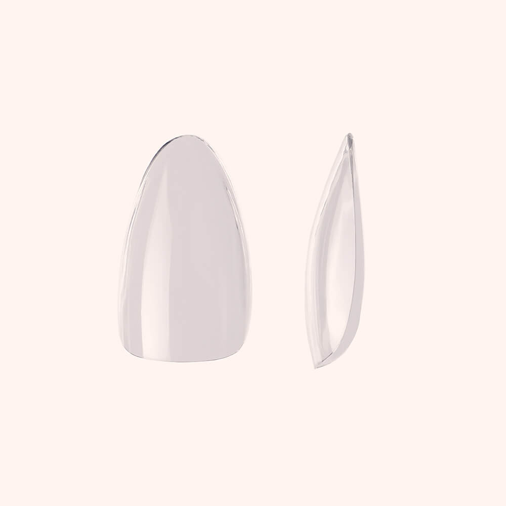 Soft Gel Nail Tips C-Curve Medium Almond 600
