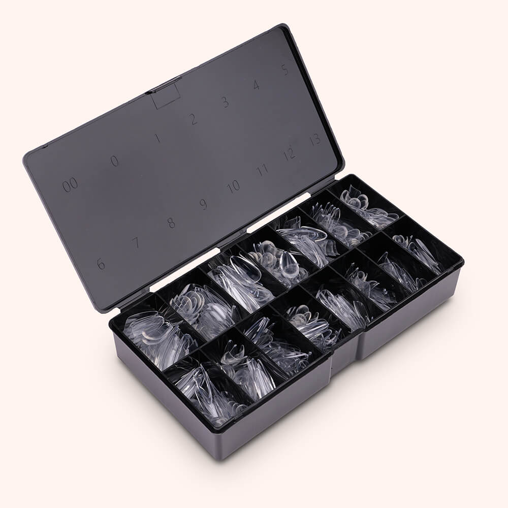 Soft Gel Nail Tips C-Curve Long Almond 600