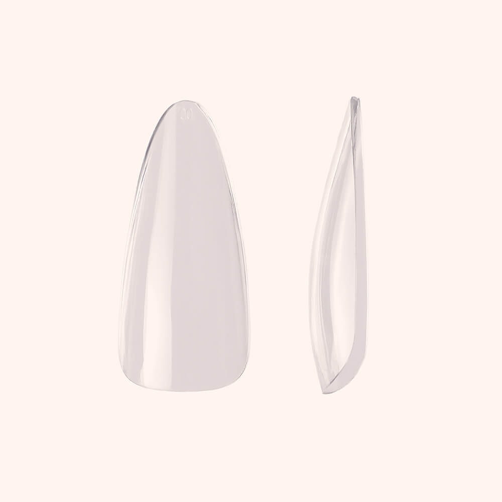Soft Gel Nail Tips C-Curve Long Almond 600