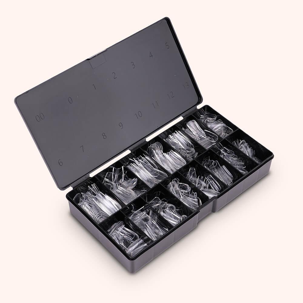 Soft Gel Nail Tips C-Curve Medium Square 600