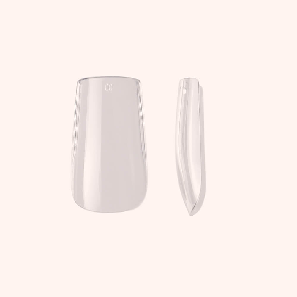 Soft Gel Nail Tips C-Curve Medium Square 600