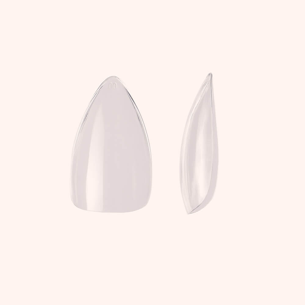 Soft Gel Nail Tips C-Curve Medium Stiletto 600