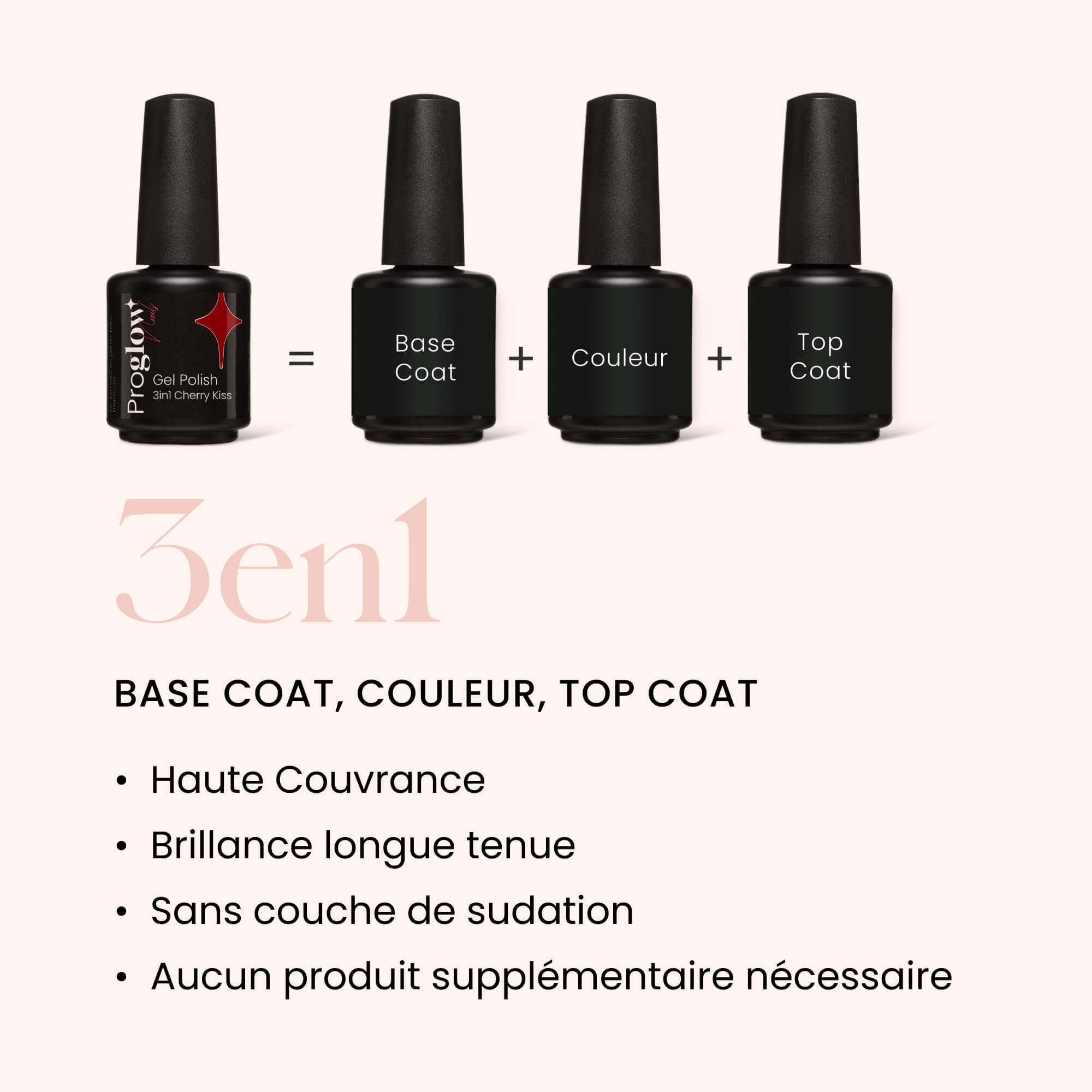 Gel Polish VSP 3in1 No Wipe Cherry Kiss