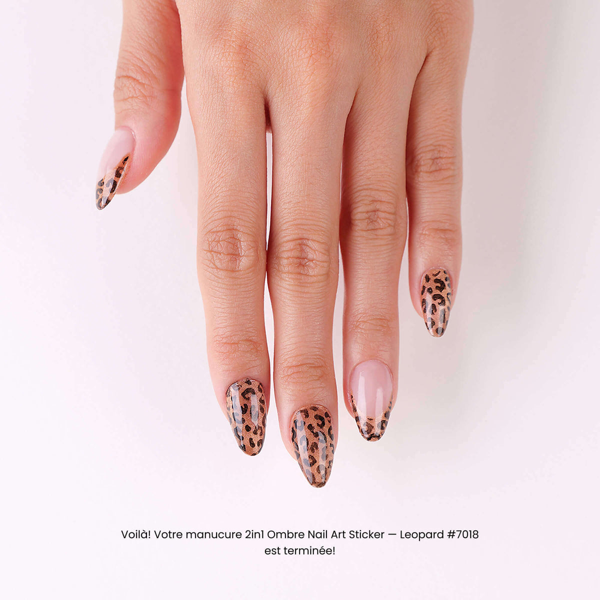 2in1 Ombre Nail Art Sticker - Bow