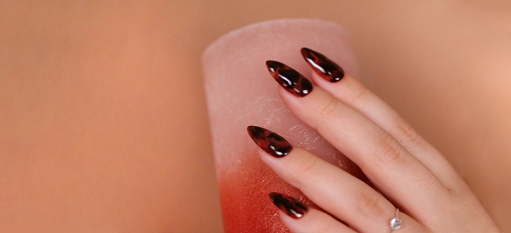 Tortoise amber Nails tendance