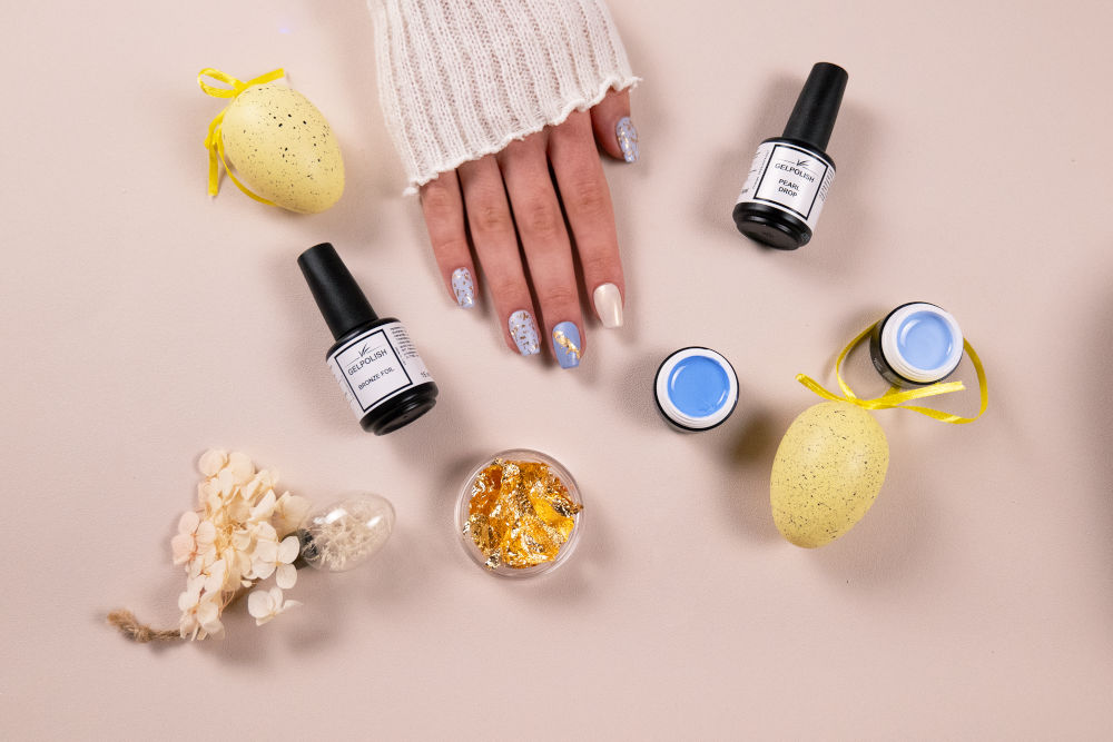 Inspiration ongles printemps 2024 eclat dore de paques