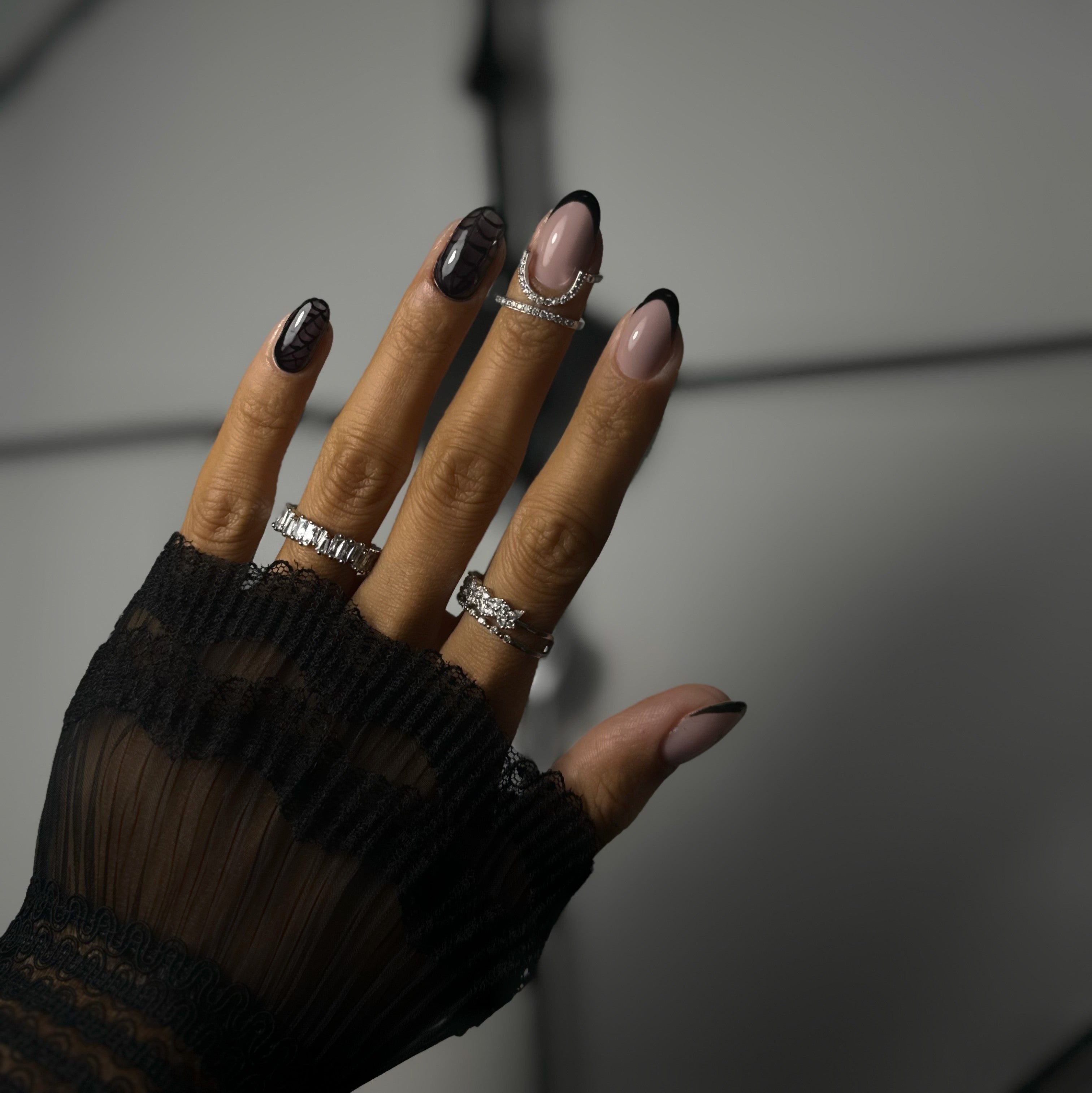 Vernis noir vampire halloween