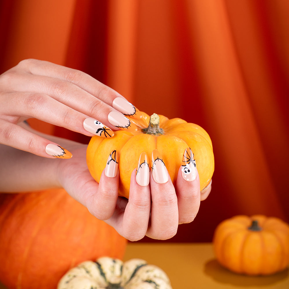 Vernis orange citrouille halloween
