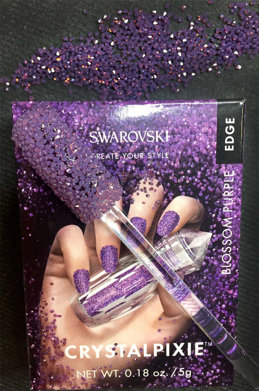 Swarovski Pixie Edge Nail Box - Blossom Purple