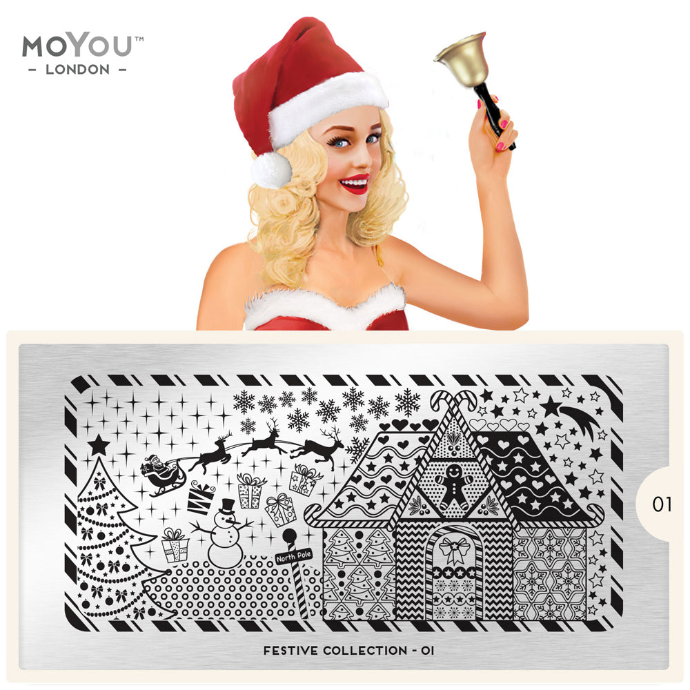 Plaque Stamping Festive 01 - MoYou London