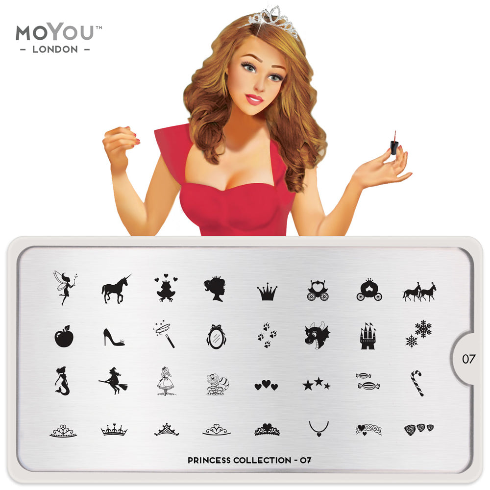 Plaque Stamping Princess 07 - MoYou London