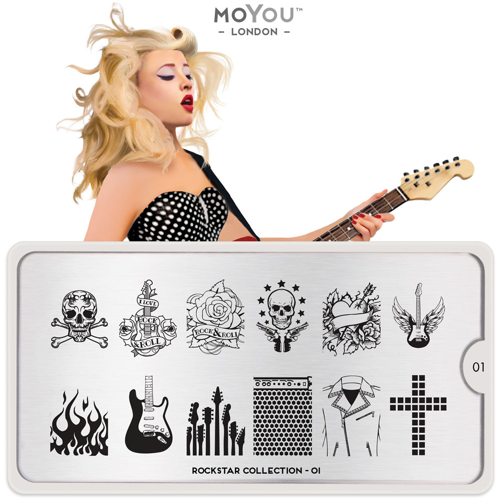 Plaque Stamping Rockstar 01 - MoYou London