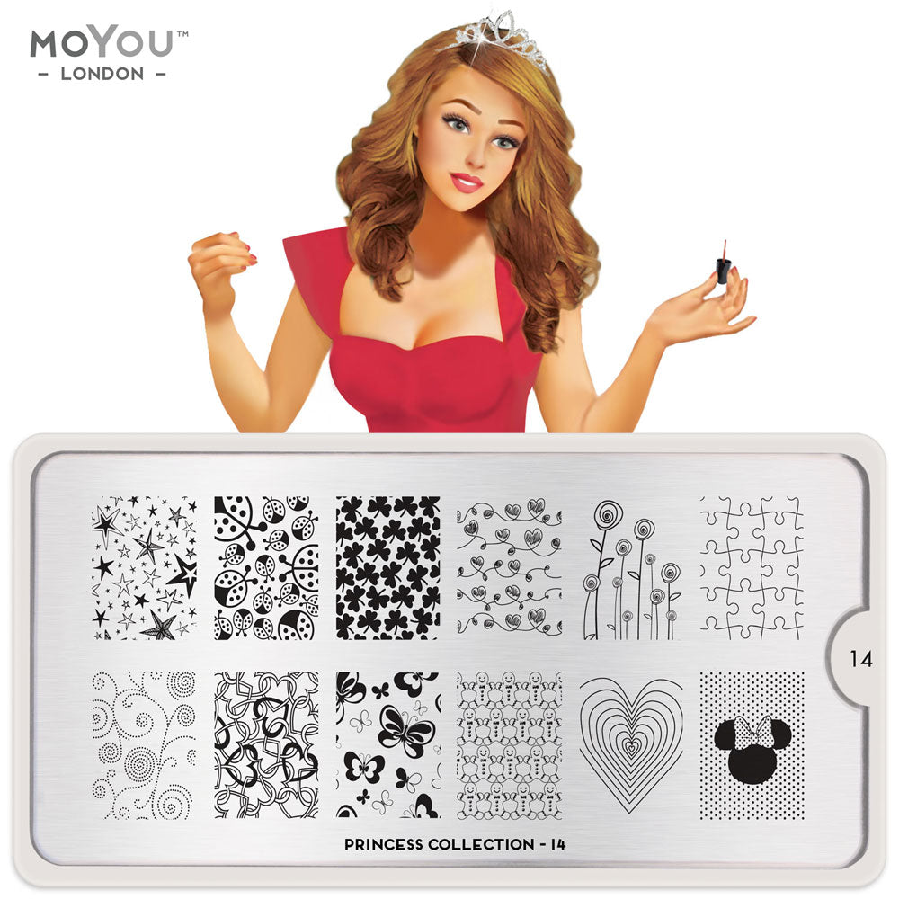 Plaque Stamping Princess 14 - MoYou London