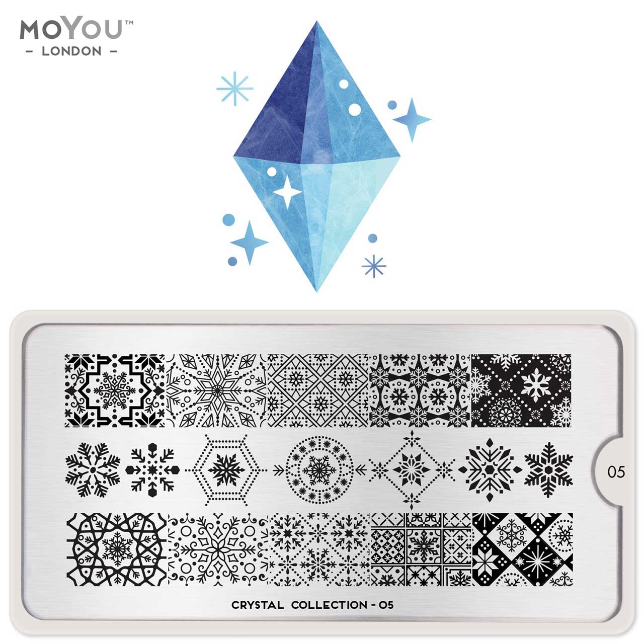 Plaque Stamping Crystal 05 - MoYou London