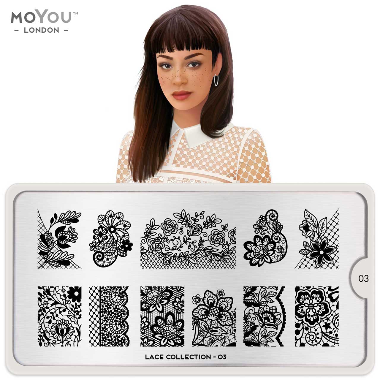 Plaque Stamping Lace 03 - MoYou London