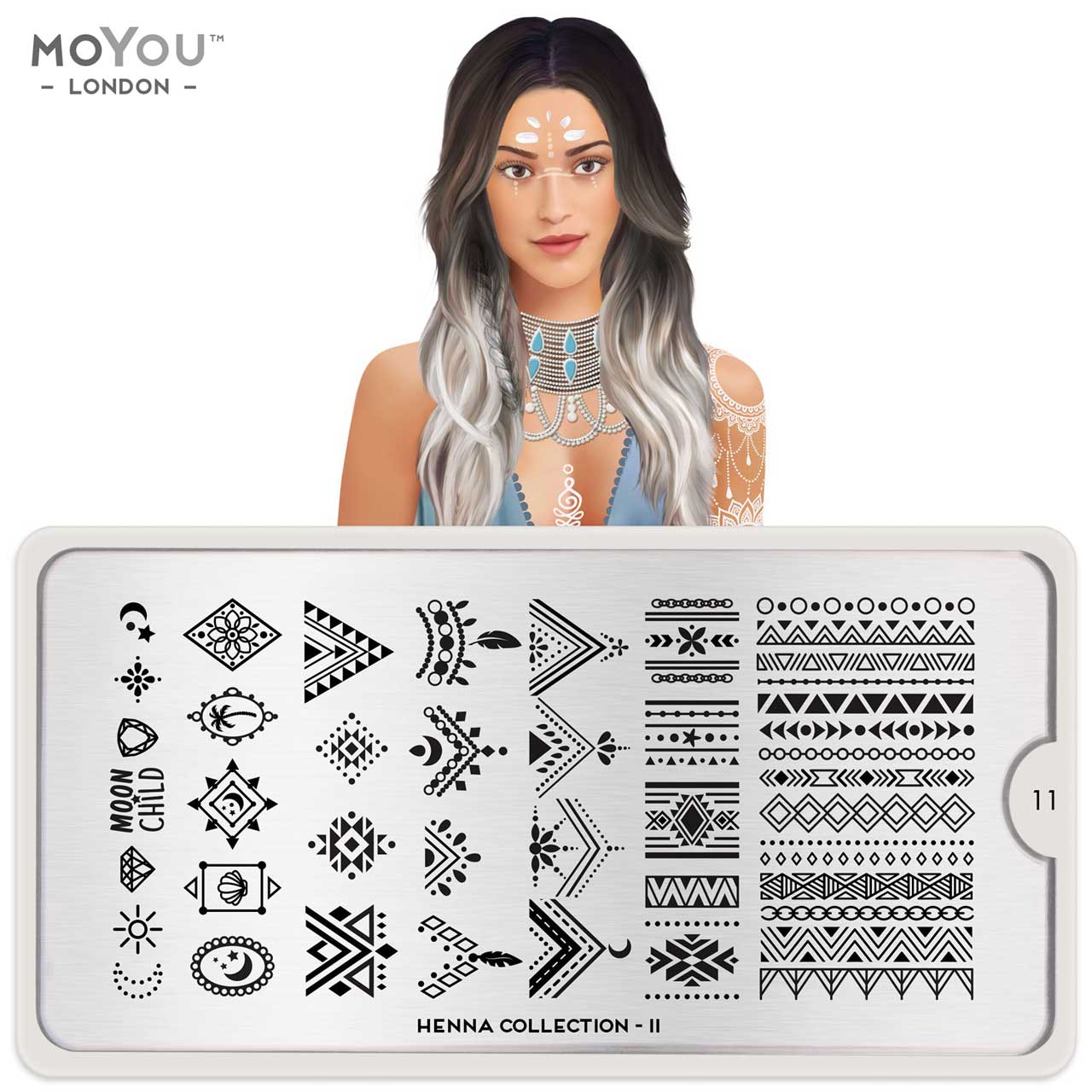 Plaque Stamping Henna 11 - MoYou London