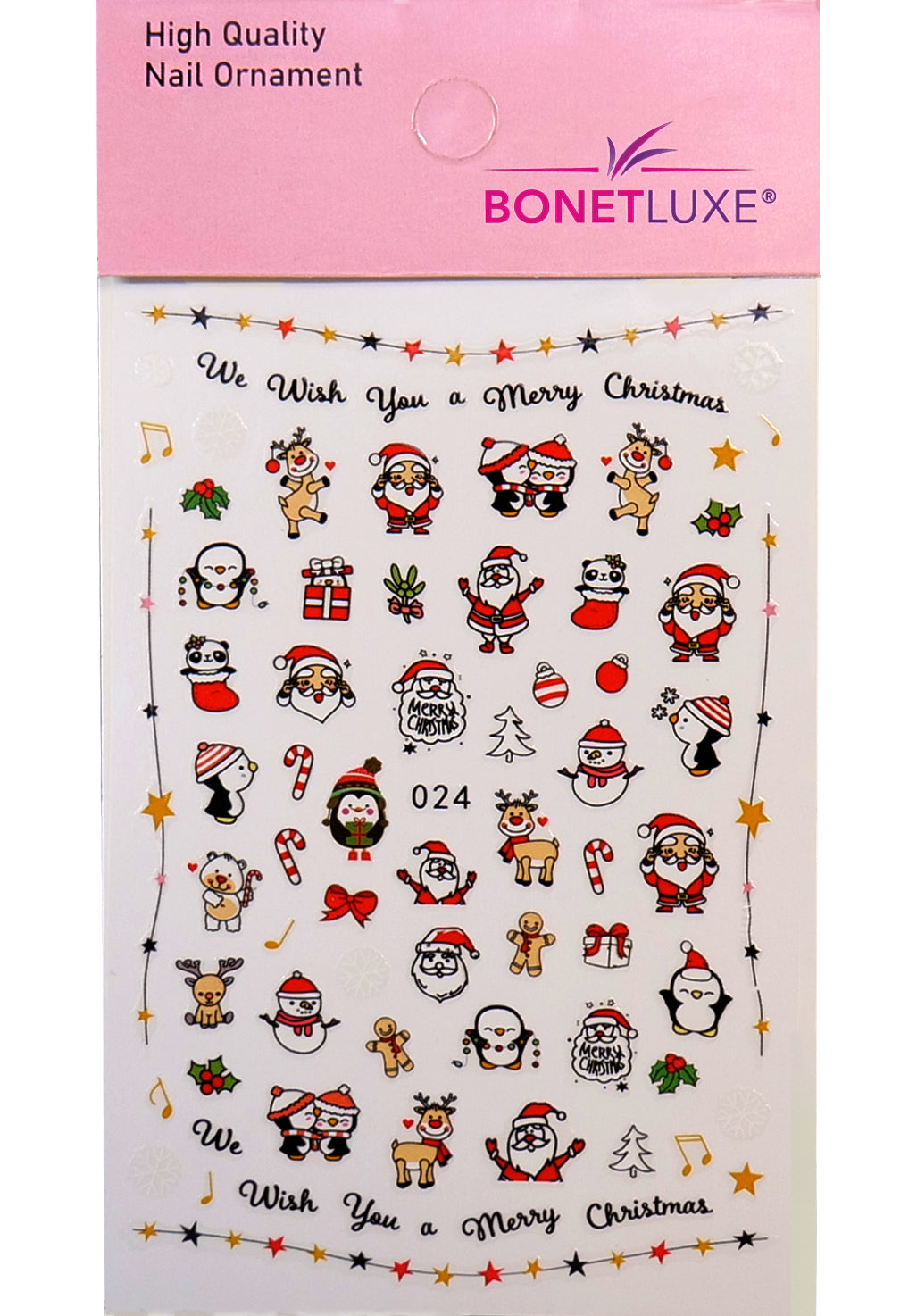 Nail Sticker Merry Christmas 5