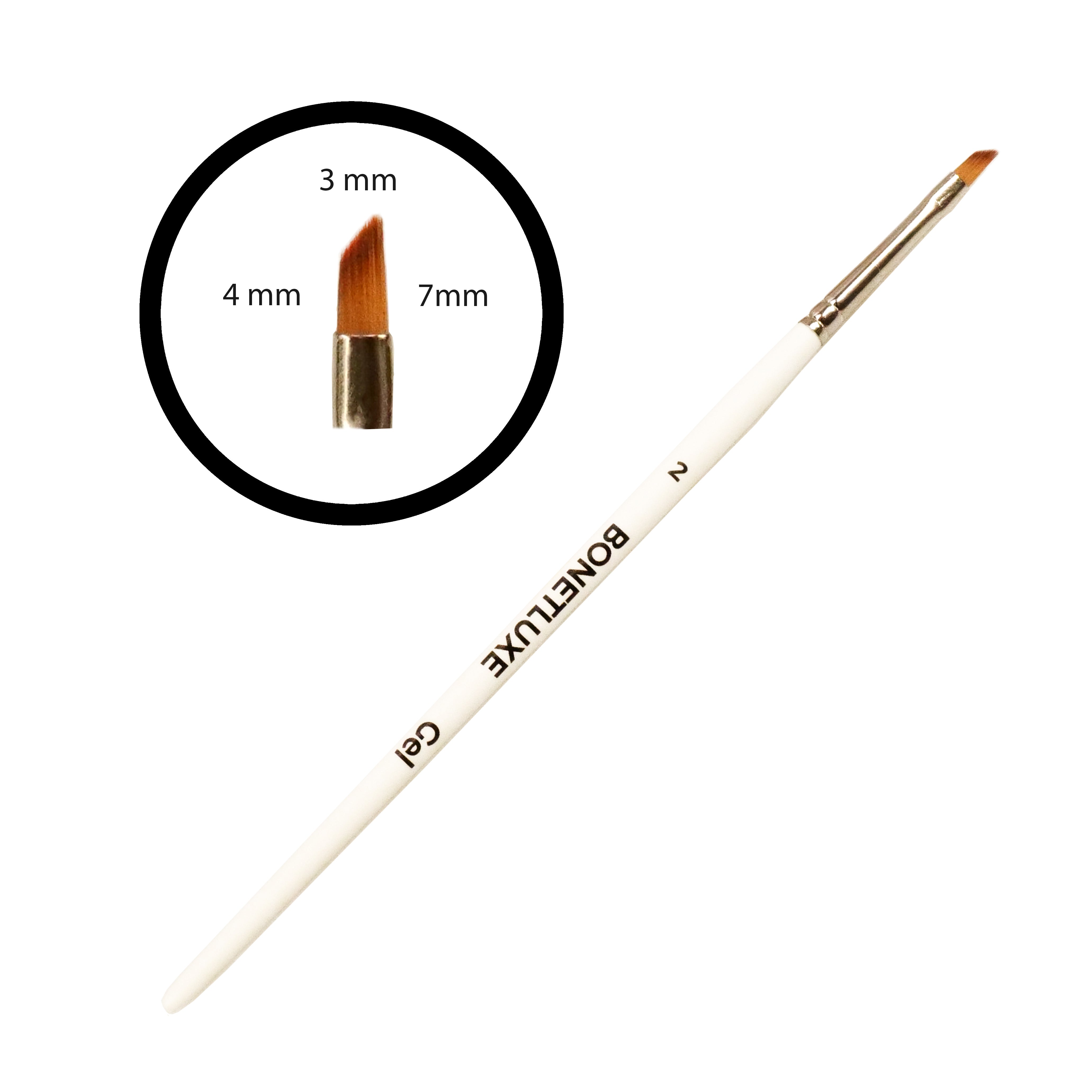 Premium One Stroke Diagonal Gel Brush n°2