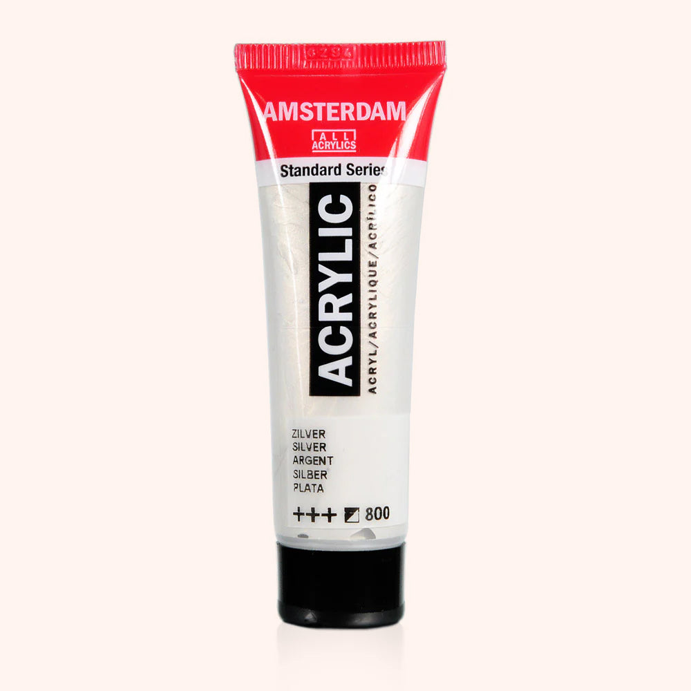 Couleur acrylique 20 ml argent