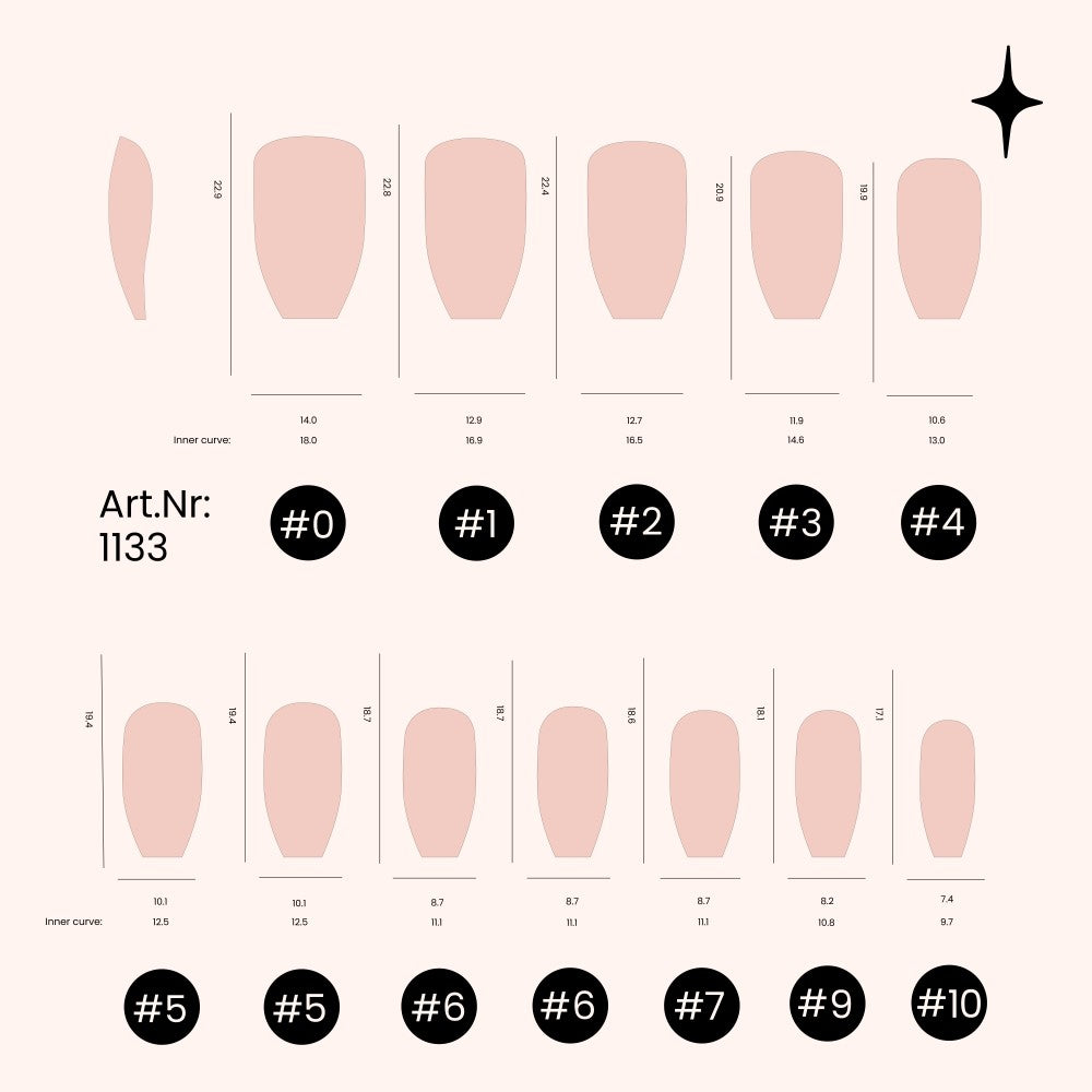 Soft Gel Nail Tips Ballerina Shape (pose américaine) 500 en coffret