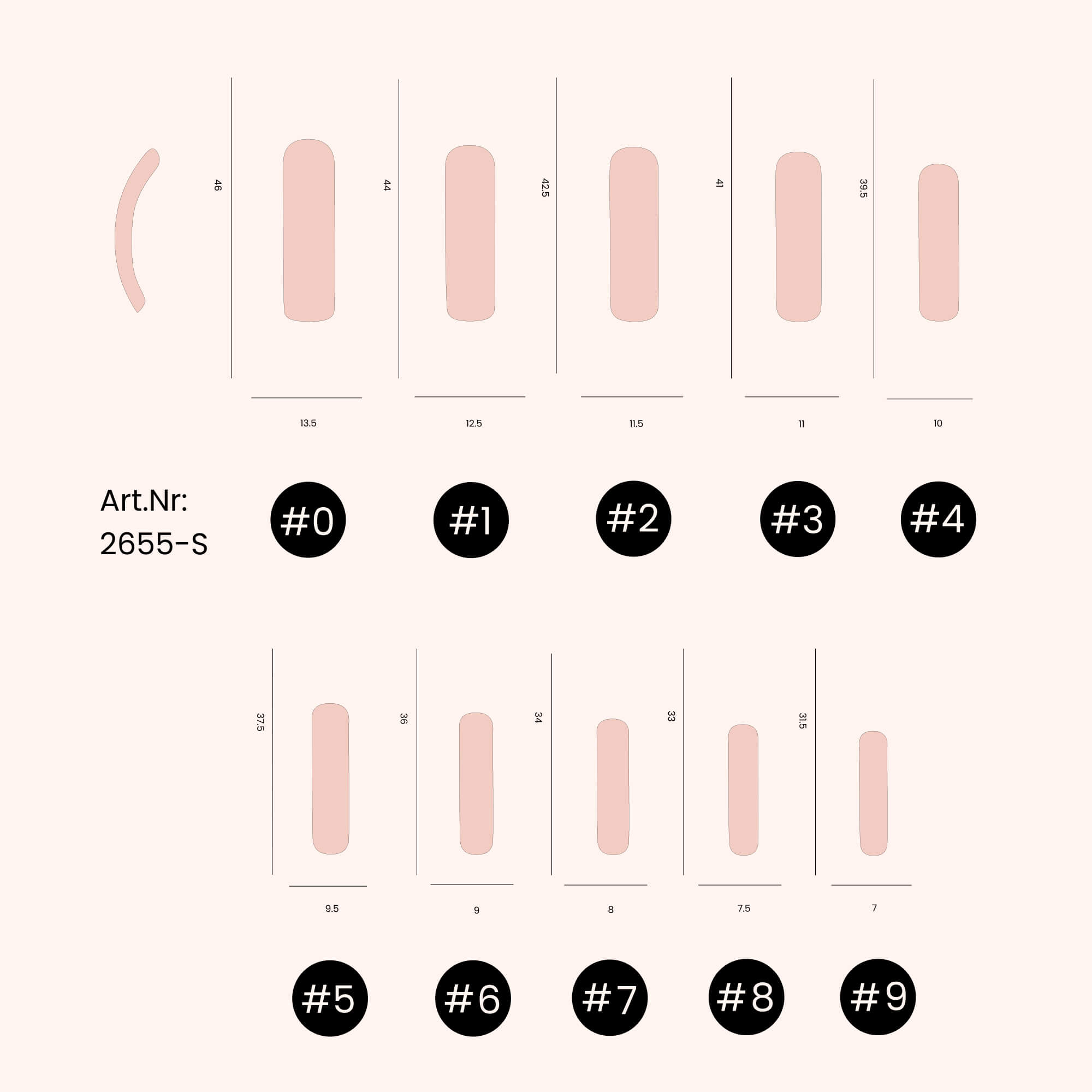 Capsules Griffes couleur naturelle (500 pièces)