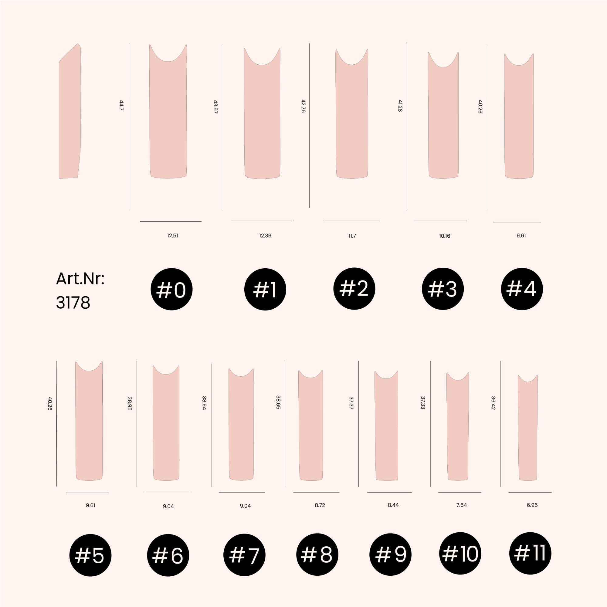 Popits - Dual Tips Square (C-Curve) - 120 pièces