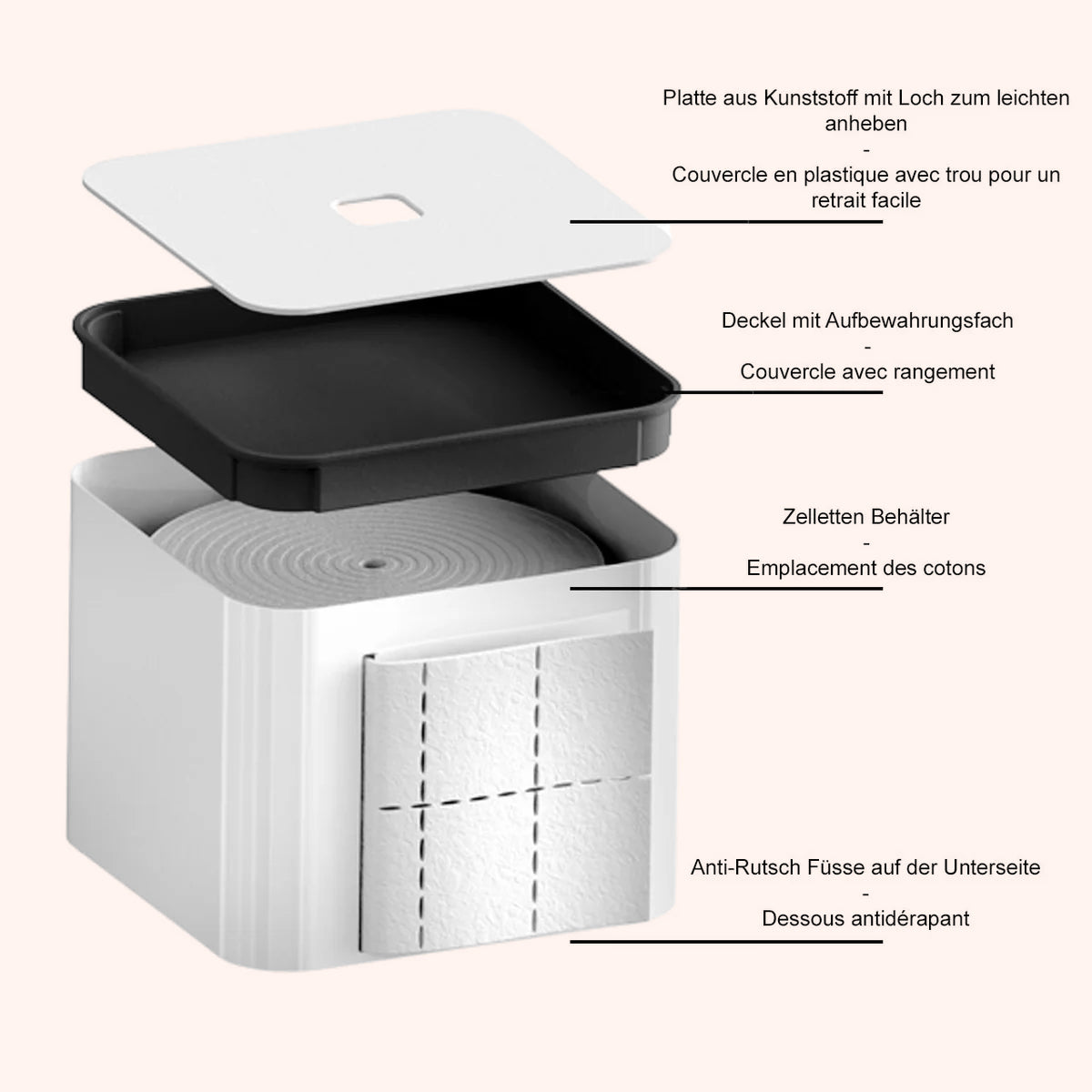 THE CUBE - Distributeur pour cotons