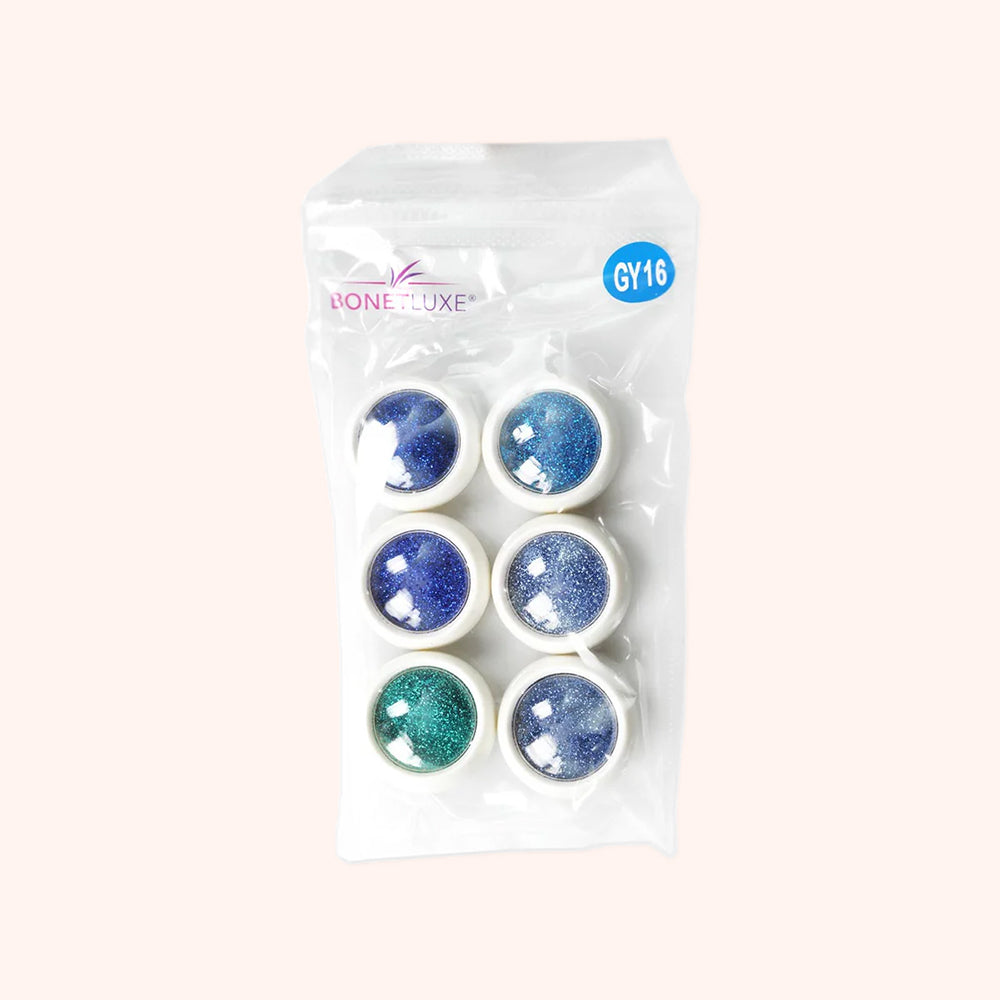 Kit de paillettes GY-16 - 6 couleurs