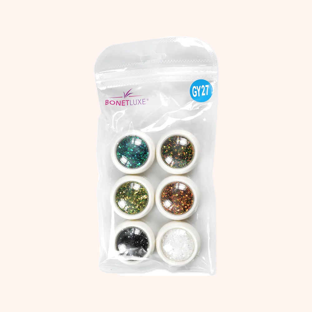 Kit de paillettes GY-27 - 6 couleurs