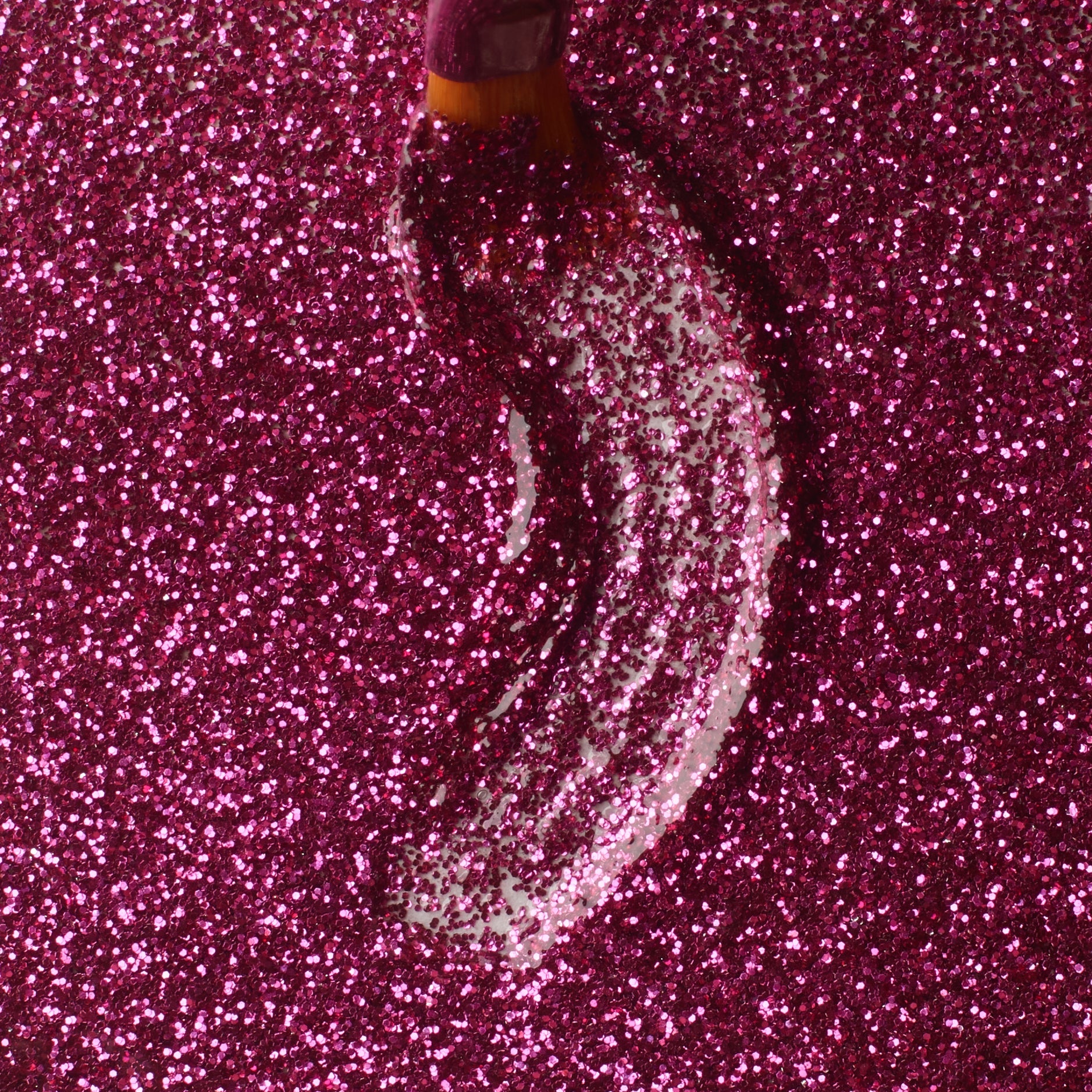 Glitter Gel Fuchsia Star